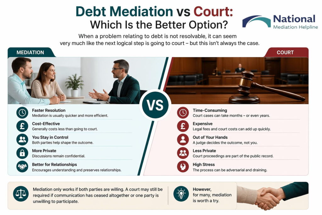Debt Mediation vs Court: Which Is the Better Option Luton