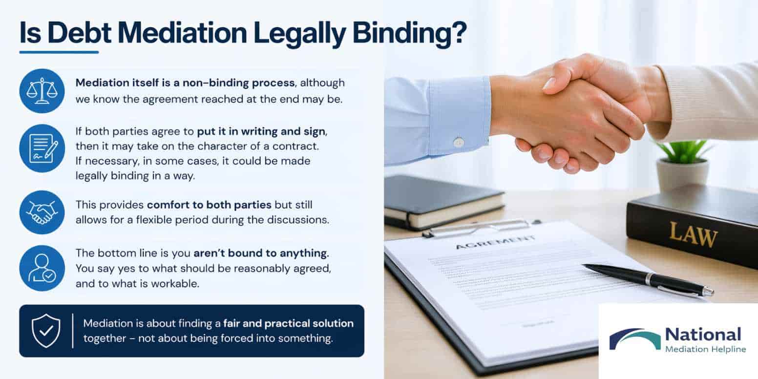 Is Debt Mediation Legally Binding Luton