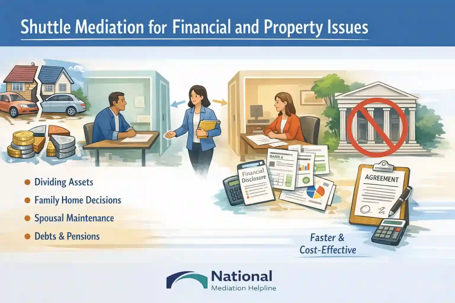 Shuttle Mediation for Financial and Property Issues Luton