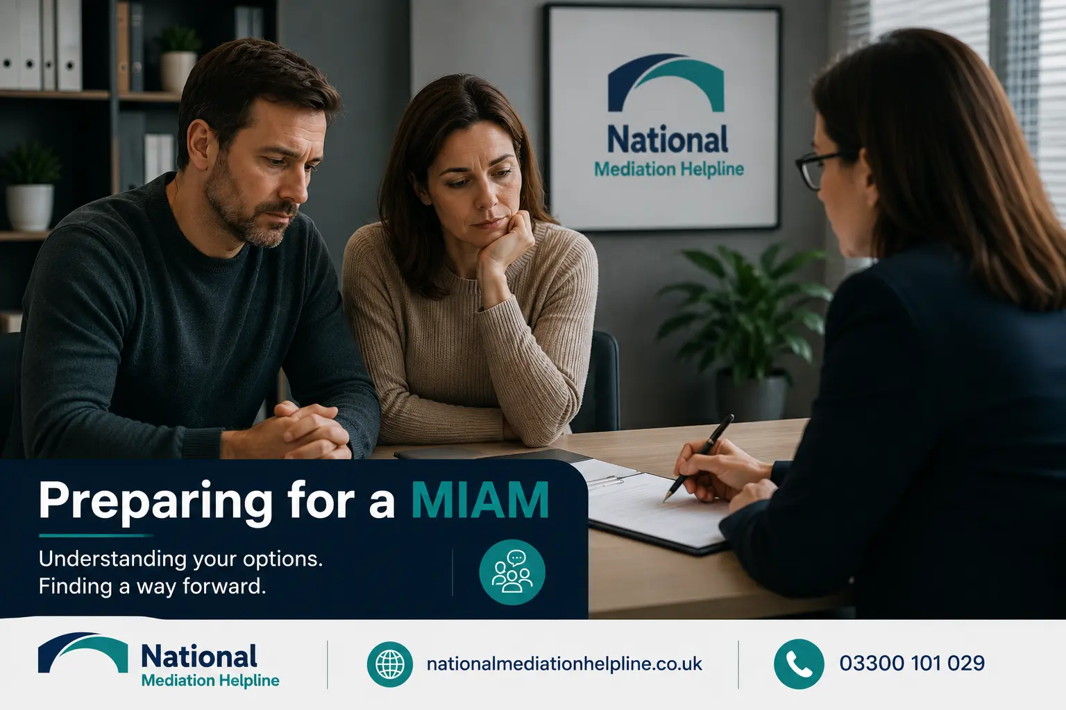 How to prepare for a miam in Luton Preparing for a MIAM. An image explaining how to prepare yourself emotionally and rationally for the first miam appointment